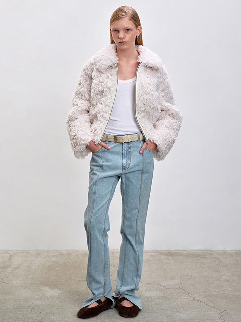 해브레스 NUE FAUX SHEARLING JACKET