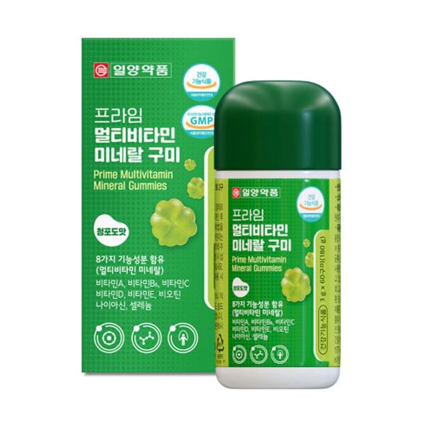 일양약품 프라임 <b>멀티</b>비타민 <b>미네랄</b> 구미  180g  2개