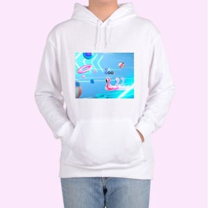 [하프클럽]  후드티 프린팅티셔츠 VR 가상현실 FF