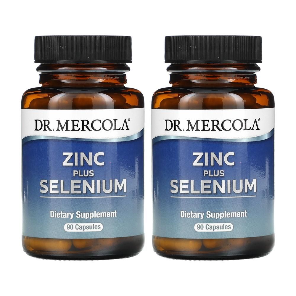 <b>Dr Mercola</b> 아연 플러스 셀레늄 90정 2병 셀렌 효모 세레늄 <b>임산부</b>  2개