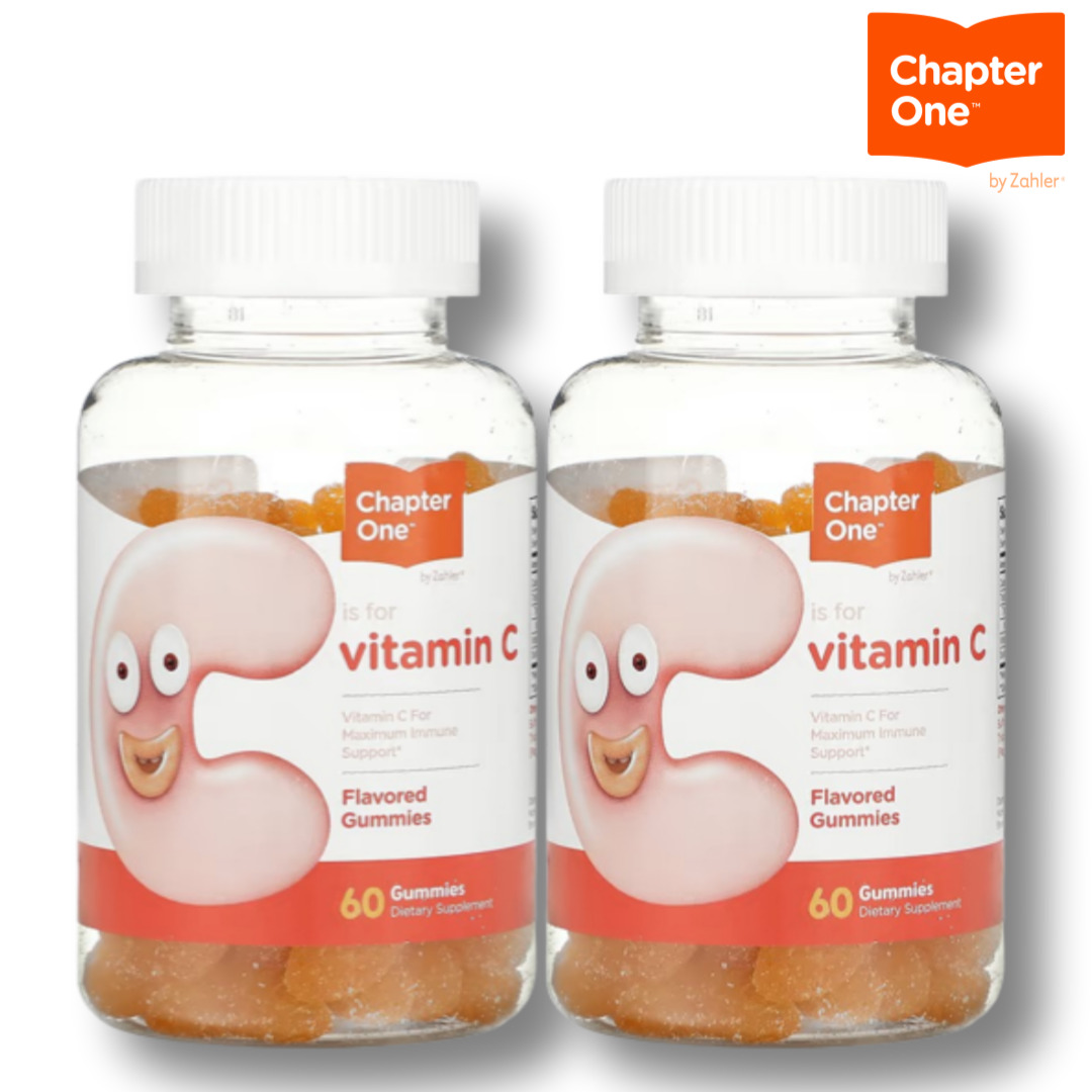 챕터원 비타민C 125mg 60구미 2팩 맛있는 구미젤리 어린이영양간식 <b>성장기</b>어린이 아기비타민C  60정  1개
