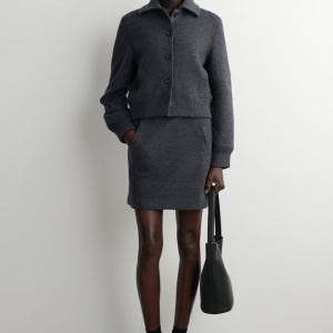 [COS 코스] 보일드 메리노 울 미니 스커트 (1318621001)