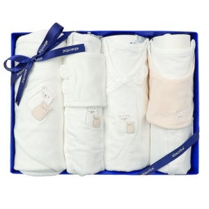 [압소바](압소바출산,태교,배냇저고리세트)베어디모달배냇저고리출산용품4종세트(A2C-1010SET)_A1A-10105/109034SET [갤러리아 한화갤러리아㈜ 센터시티]