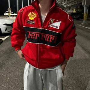 하이넥페라리레이싱자켓 하이넥점퍼 봄아우터