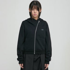 [플레어업] Asymmetrical Zip Hoodie (FL-199_Black)