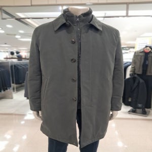 (바쏘옴므) 바쏘옴므 카키구스 조끼분리 하프코트(WSZ4UA157AKHA)