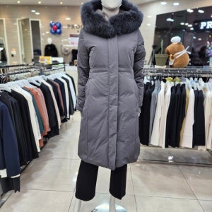 프로그램 [패션플러스][프로그램]프로그램 폭스후드 머스카렛,구스다운 안감 롱 페딩코트(P254F307)