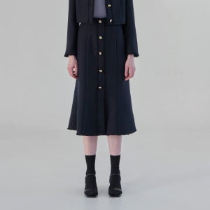 (SK-4788)레브 셋업 트위드 머메이드 스커트