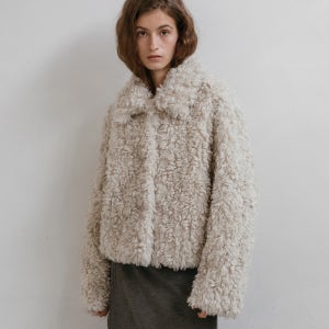 [피버] [6th]램퍼 시어링 숏 자켓