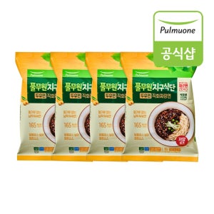 풀무원 지구식단 두유면 직화짜장면 2인(381g)x4개