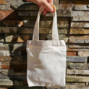 [아우트]어린이집 무지 면 베이지색 유모차 가방