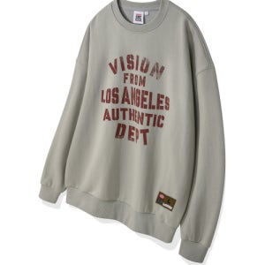 [비전스트릿웨어] VSW Authentic Logo Crewneck Warm Gray VS2501CR02WG