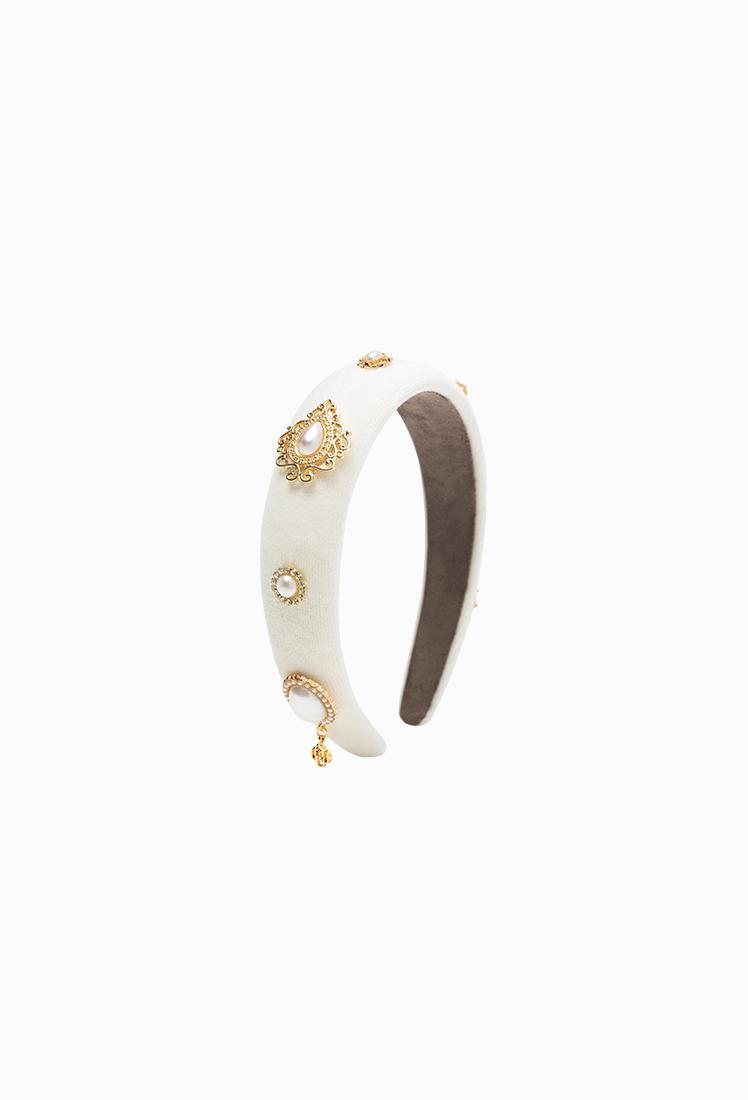 그레이스유,Tiana Bijou Hairband (Ivory)