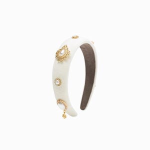 그레이스유,Tiana Bijou Hairband (Ivory)