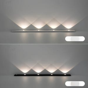 인체 동작 센서 LED 언덕형 무드등, 부드럽고 눈부심 없는 빛의 침대 옆 수면등, 야간 사용 필수품, 생일 선물, 옷장 및 신발장 조명