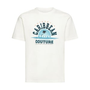 보터 CARIBBEAN 쿠튀르 프린트 코튼 티셔츠  B0061810001