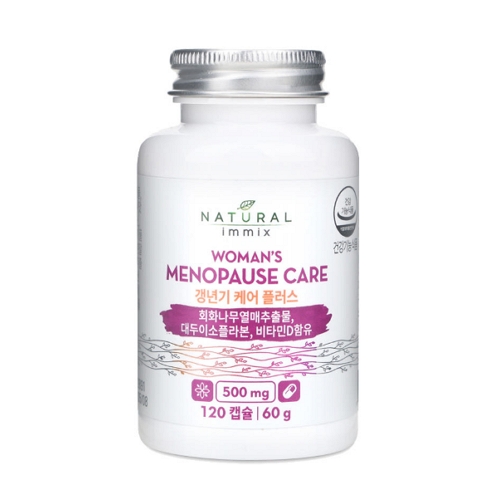 내추럴이믹스 <b>갱년기 케어</b> 플러스 500mg x 120캡슐, 3개
