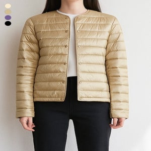 (닉스) NIX여) 나일론 덕다운 80/20 - 라운드 샤이니경량 점퍼 (FNRW