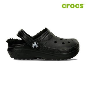 크록스 [패션플러스][크록스]클래식 라인드 클로그 토들러 아동 털샌들 207009-060