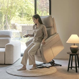 보니애가구 로빈 1인용 전동 리클라이너 소파 이지 스탠드형