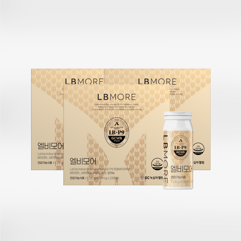 녹십자웰빙 엘비모어 <b>모발</b>유산균 28캡슐, 2개