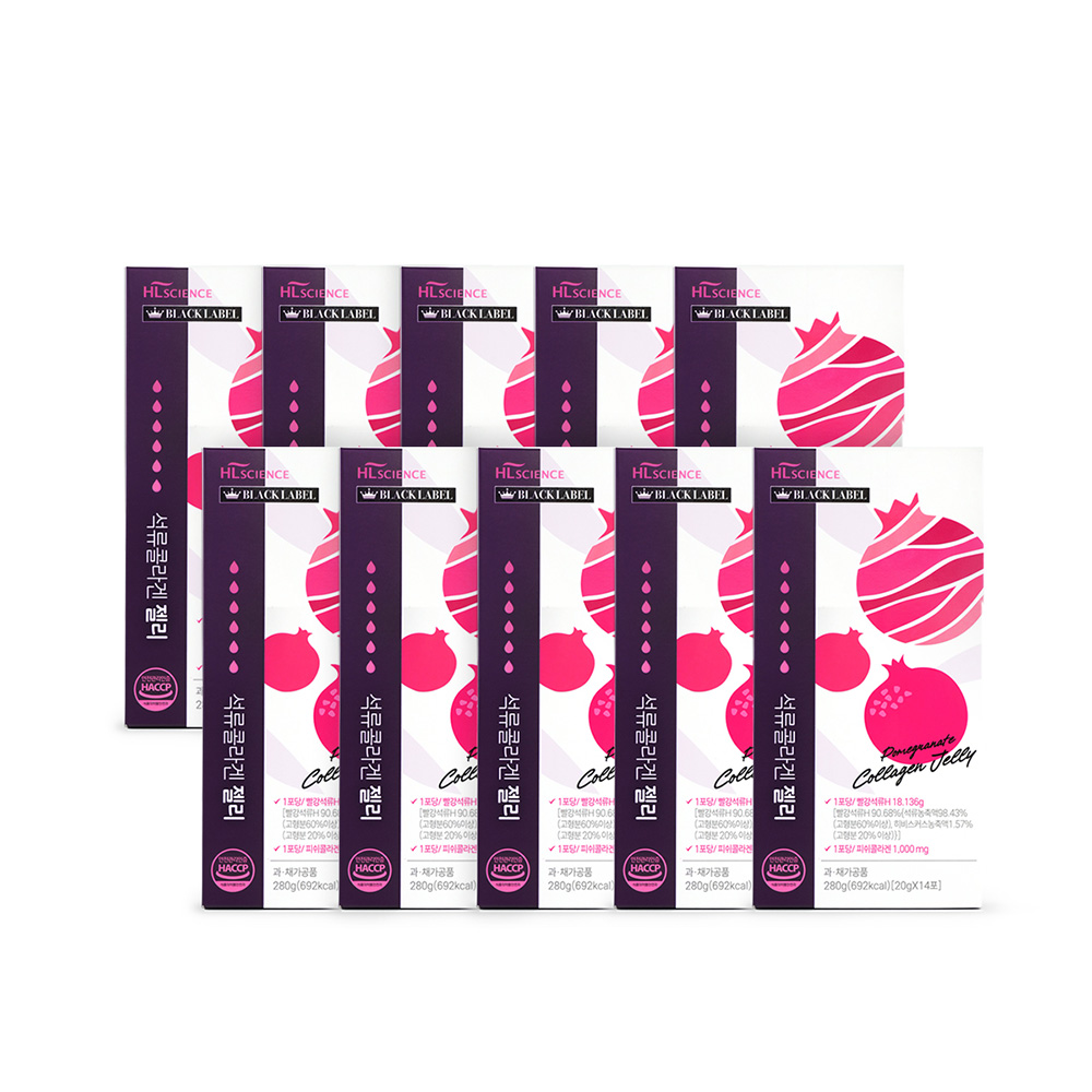 에이치엘사이언스 석류콜라겐 젤리 14포, 6개