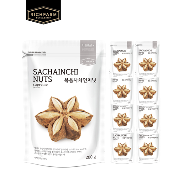 미동농산 리치팜너트 볶음<b>사차인치</b>넛 200g, 1개