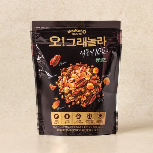 오그래놀라 식물성100% 통넛츠