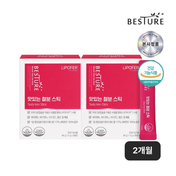 BESTURE 맛있는 철분스틱 자두맛 30포, 1개