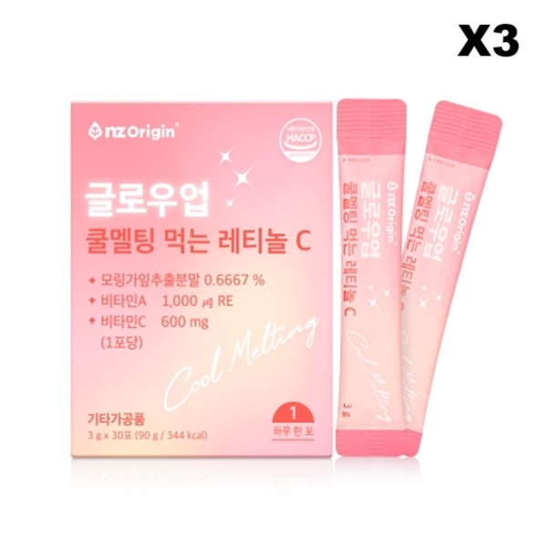 <b>엔젯오리진</b> 글로우업 쿨멜팅 먹는 레티놀C 30포, 1개