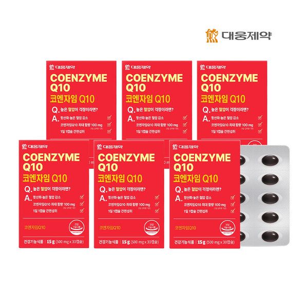 대웅제약 코엔자임 Q10 500mg 30캡슐, 6개