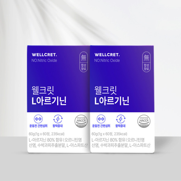 웰크릿 아르기닌 아스파트산 <b>시트룰린</b> 오르니틴 60정, 3개