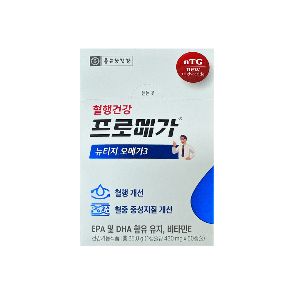 <b>프로메가</b> 뉴티지 오메가3 60캡슐, 1개