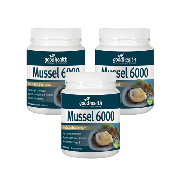 굿헬스 <b>초록입홍합</b> 6000 300캡슐, 3개