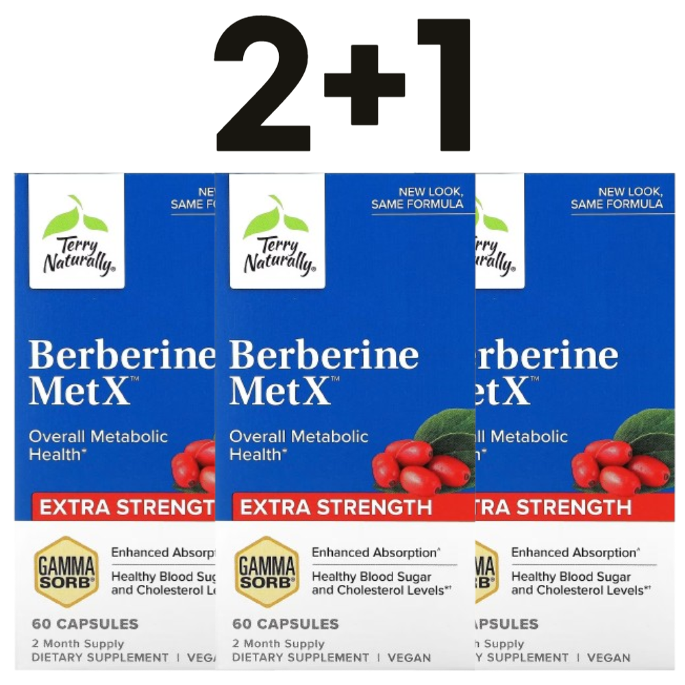 <b>테리내추럴리</b> 베르베린 메트엑스 엑스트라 스트렝스 60캡슐, 2개
