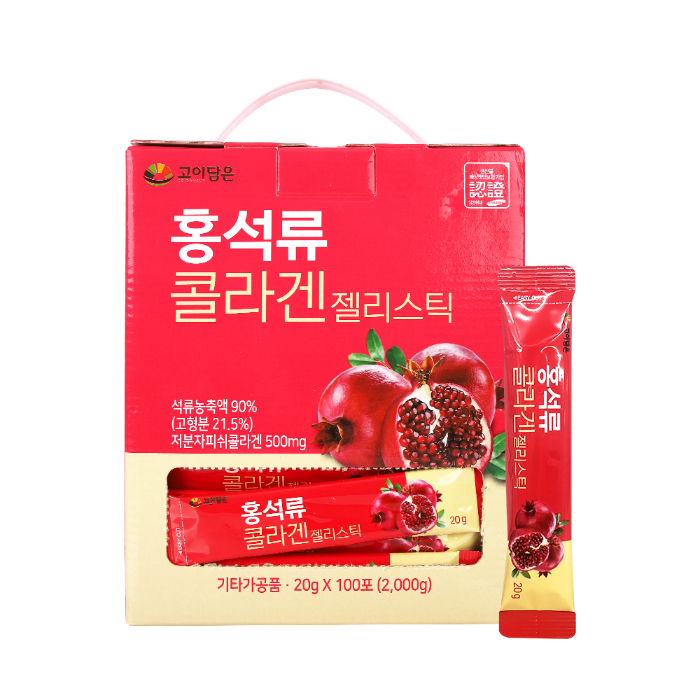 고이담은 홍석류 콜라겐 젤리스틱 100포, 1개