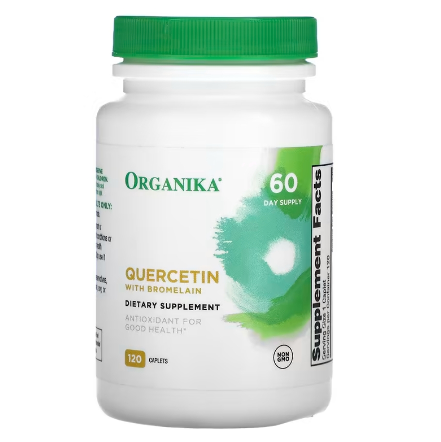 <b>오가니카</b> 퀘세틴 브로멜라인 캐플렛  1개  120정