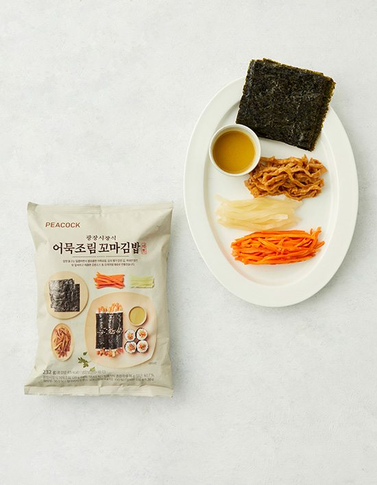 피코크 광장시장식 어묵조림 꼬마김밥 키트 제품 이미지