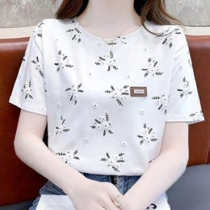 [라일리여성의류] Rly 여성 다양한 무늬 입체 패턴 유닉 루즈핏 반팔 (43297860)