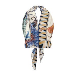 당일배송 페라가모 프린트 홀터 넥 탑 786873