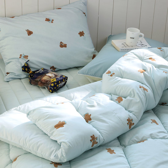 <b>플로라</b> 파자마베어 알러지케어 차렵이불 베개세트