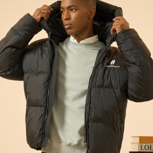 빈트릴 빈트릴 남성 시그니처 나일론 발수 패딩 (블랙)