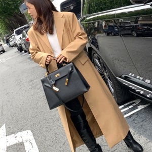 [니쁜스재고한정50%할인] 프리미엄퀄리티 테일러드카라 클래식 롱자켓