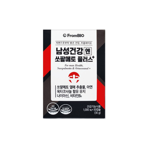 <b>프롬바이오</b> <b>프롬바이오</b> 남성건강엔 <b>쏘팔메토</b> 플러스 1000mg 30캡슐/mj