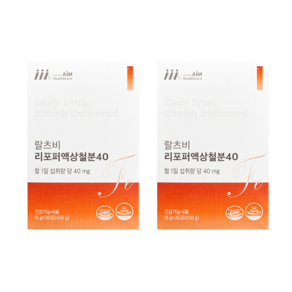 랄츠비 리포퍼액상철분40 여성 임산부 비헴철 철분제 30포, 1개