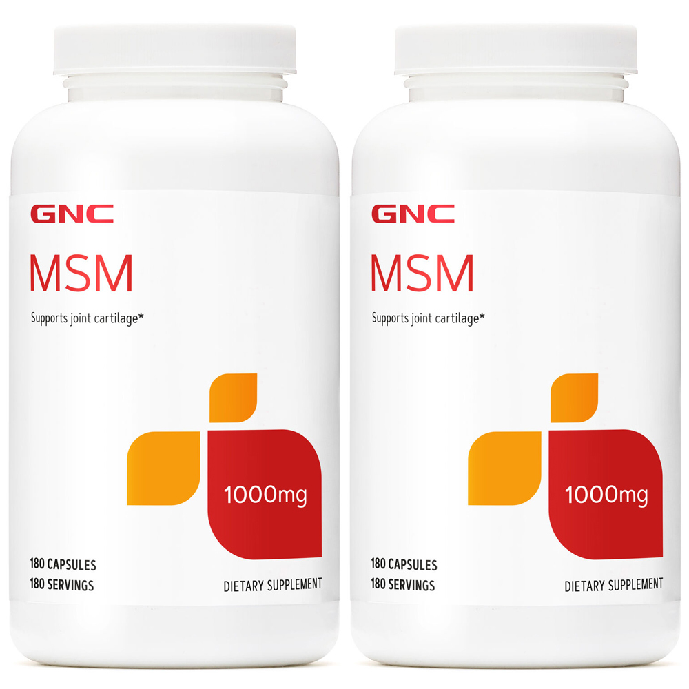GNC <b>MSM 1000mg</b> 180정, 2개