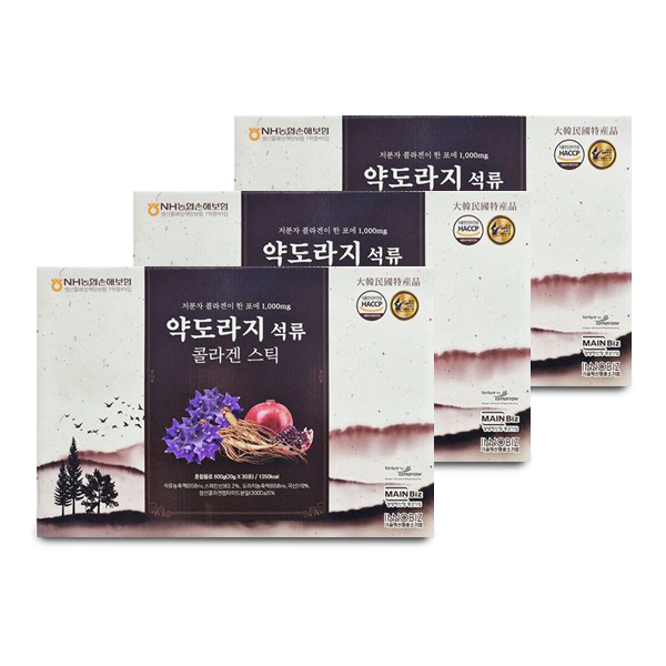 더존건강 약도라지 석류 콜라겐 스틱 30포, 1개