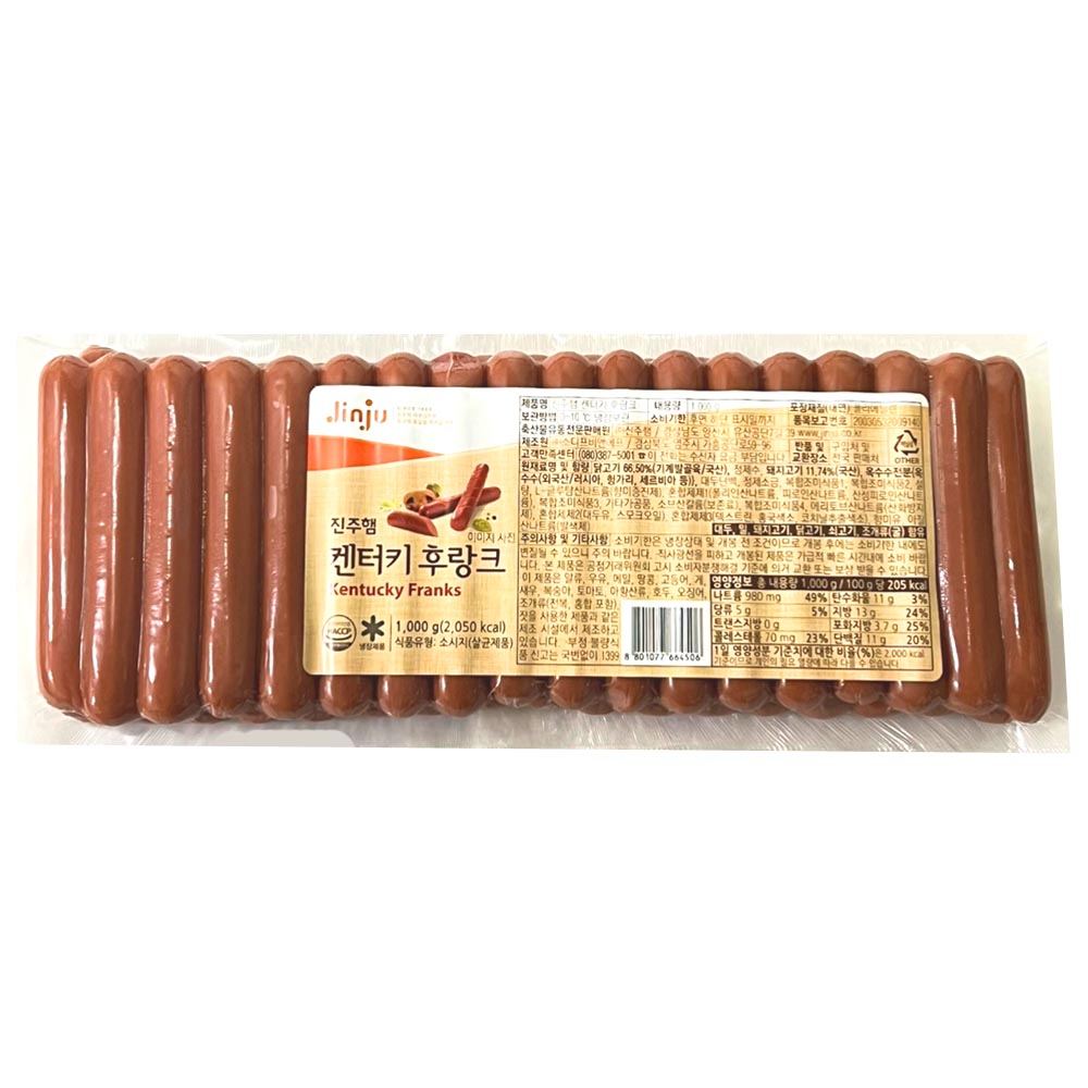 Jinju Ham Kentucky Frank Sausage 1kg, 1pc
