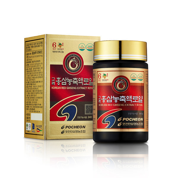 포천인삼영농조합 <b>홍삼농축액</b>로얄 6년근<b>홍삼</b> <b>240g</b>, 1개