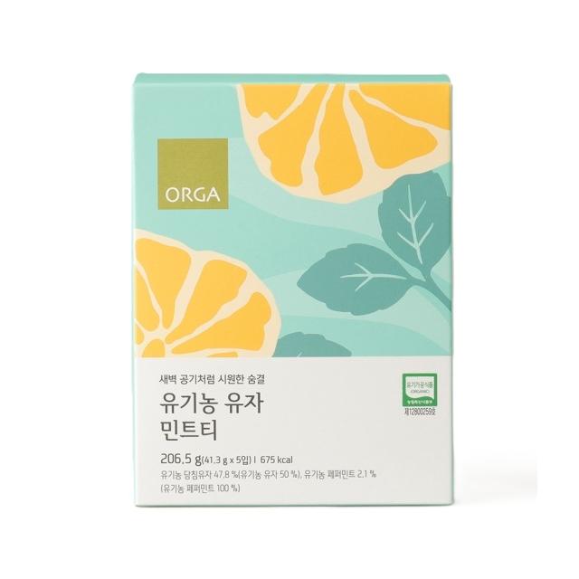 <b>올가홀푸드</b> 유기농 유자민트티 5개입, 1개